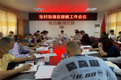 陈村街道：加强基层组织建设，筑牢基层反邪防